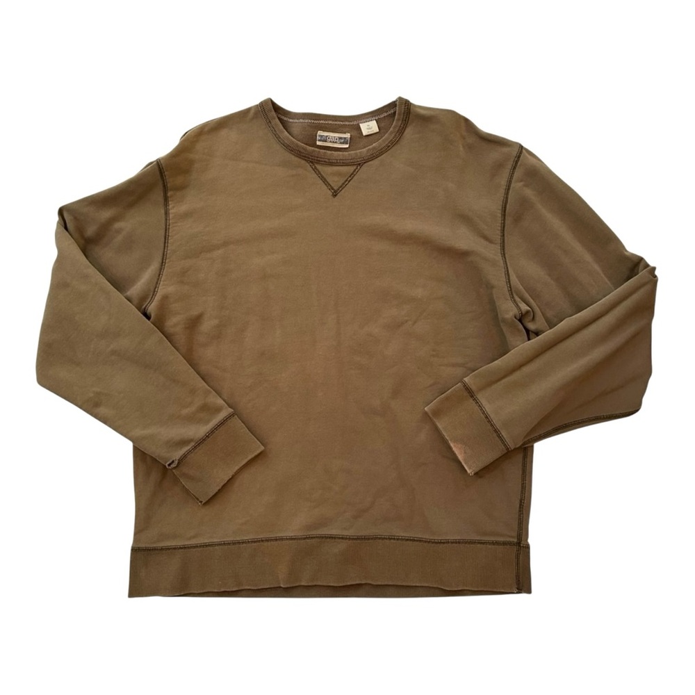 Vintage GAP 80’s Sweatshirt Crew Pullover X-Large Brown 100% Cotton Double Seam